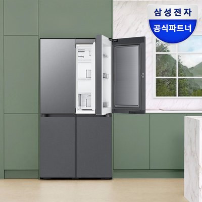 삼성 비스포크 AI 냉장고 25년최신형 4도어 에너지효율 1등급 RM70F90M1DD 902L 대용량