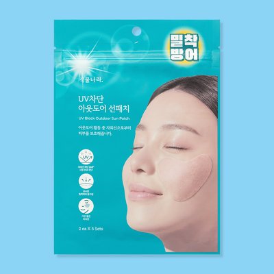 식물나라 자외선 UV차단 아웃도어 선패치(2개 X 5세트) 골프 야구장 테니스 등산 러닝 캠핑 피크닉 야외활동 필수템