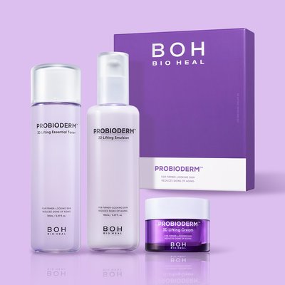 바이오힐보 프로바이오덤 3D 리프팅 스킨케어 2종세트 (에센셜 토너 150ml + 에멀전 150ml + 리프팅 크림 15ml)