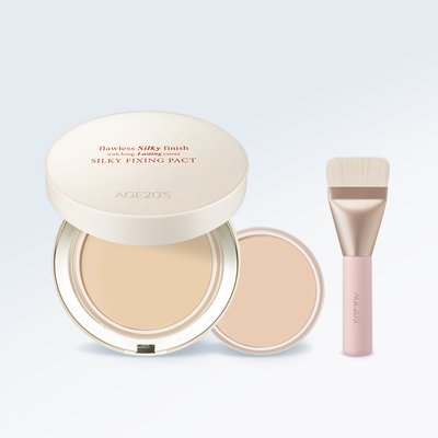 에이지투웨니스 실키 픽싱 팩트 14g  본품+리필(+스패출러브러쉬) (SPF50+)