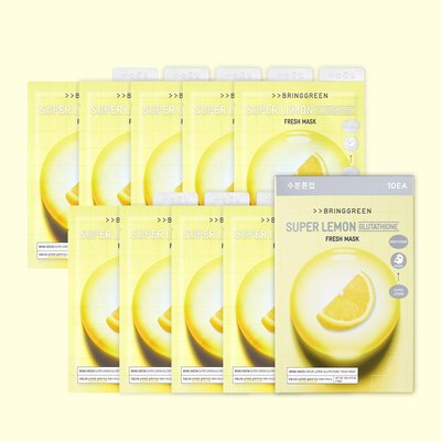 브링그린 프레시 마스크 슈퍼레몬 글루타치온 20g 10매입