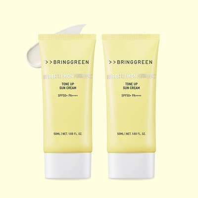 브링그린 슈퍼레몬 글루타치온 톤업 선크림 50ml+50ml SPF 50+ / PA++++