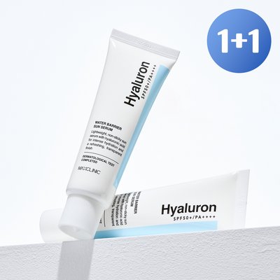 맥스클리닉 히알루론 워터 베리어 수분 선세럼 선크림 자외선차단제 40ml, 2개