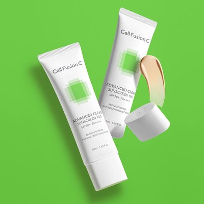 셀퓨전씨 어드밴스드 클리어 썬스크린 50ml+50ml / 데일리 수부지 프라이머 모공 요철 커버 베이스 선크림