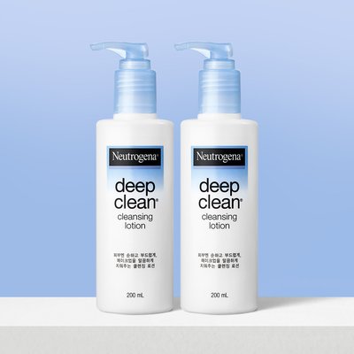 뉴트로지나 딥클린 클렌징밀크 로션 200ml, 2개