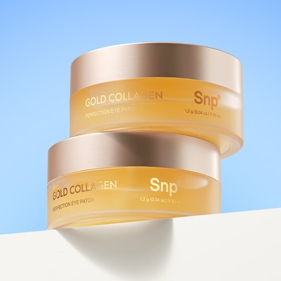 Snp 골드 콜라겐 퍼펙션 아이패치 마스크팩 주름 잡티 미백 탄력 60매, 1개