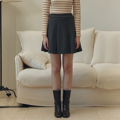 [제로스트릿]클라우디 플리츠 스커트 CLOUDY PLEATS SKIRT / GRAY
