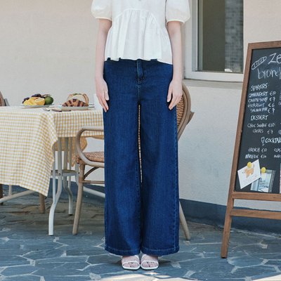 [제로스트릿][3컬러] 위시 와이드 데님 팬츠 WISH WIDE DENIM PANTS