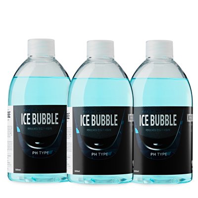 아이스버블 필립스전기면도기세정액 리필 500ml3개 세척제 세정제 세척액 면도기클리너