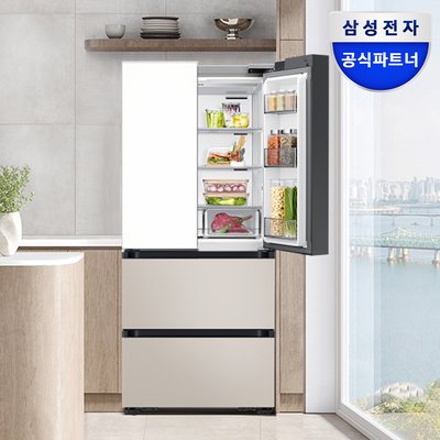삼성 비스포크 AI 1등급 김치냉장고 4도어 490L RK70F49M1ZG