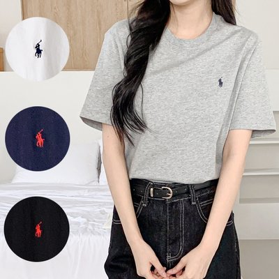 폴로 반팔티 여성 보이즈 티셔츠 랄프로렌 베이직 포니