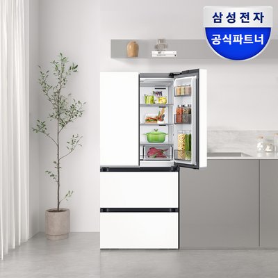 삼성 비스포크 AI 김치냉장고 4도어 490L RK70F49M2ZD 에센셜화이트