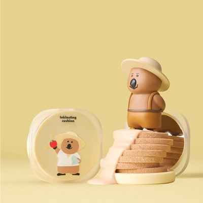 더페이스샵ㅣ다이노탱 잉크래스팅 쿠션 슬림핏 뉴 12g (SPF35 PA++)(본품+리필+스마트톡)