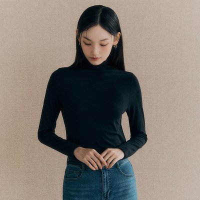 [N배송] 로엠 올데이티셔츠 물결넥 티셔츠 RMLWF4TR15