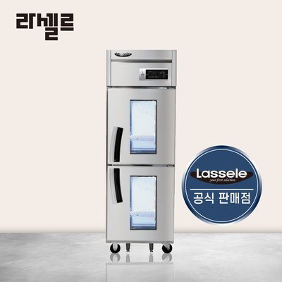 라셀르 25박스 냉장고 LS525R2G 간냉식 유리문
