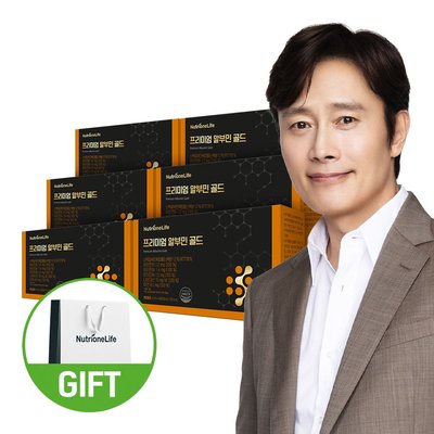 뉴트리원 프리미엄 알부민 골드 마시는 난백 실크 14개입, 6개