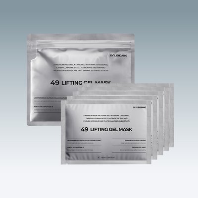 닥터리엔장 49 리프팅 겔마스크 1팩 5매입 줄기세포팩 겔링시트 고탄력 티타늄팩