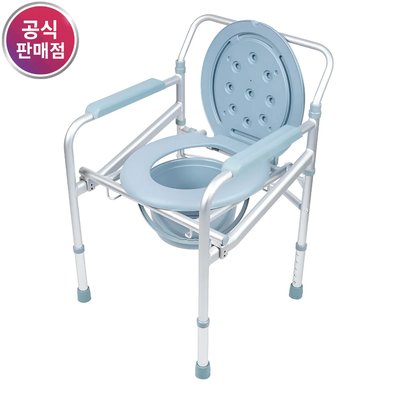 웰비 노인 이동식 좌변기 환자용 변기 접이식 알루미늄 어르신 환자 장애인 휴대용 화장실 WB-890L