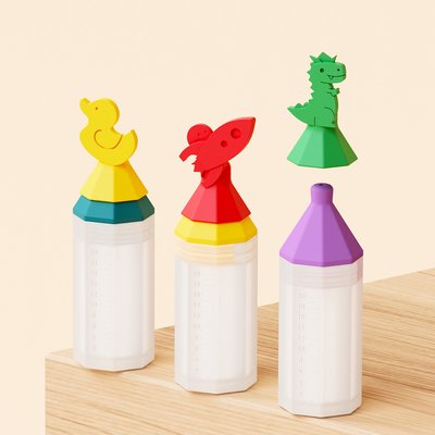 이크 실리콘 투약병 투명눈금 20cc