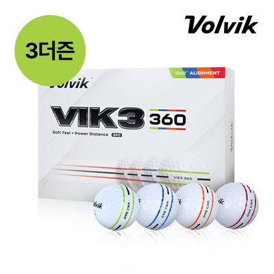 [3더즌] 볼빅 VIK3 빅3 360 골프공 3피스
