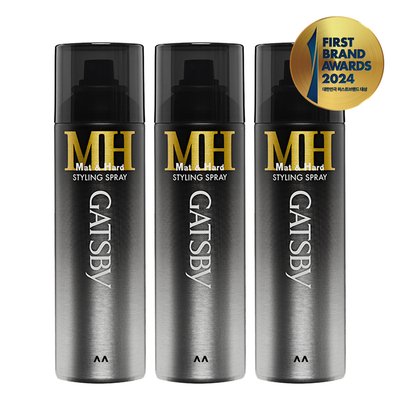갸스비 스타일링 스프레이 매트 & 하드 200ml 3개