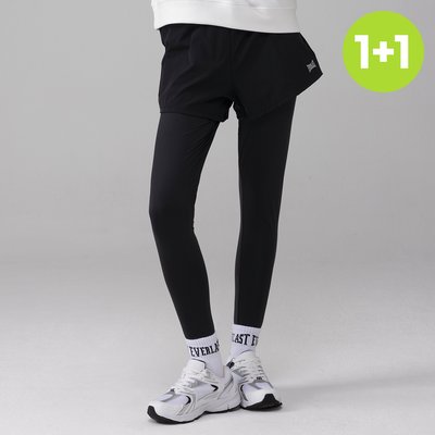 에버라스트 1+1 여성 투인원 반바지 레깅스 일체형 빅로고
