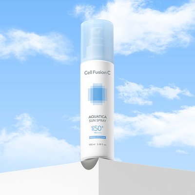 셀퓨전씨 아쿠아티카 썬 스프레이 100mL SPF50+ PA++++ / 수분 진정 뿌리는 선크림 in 안개분사 미스트