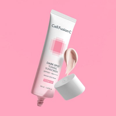 셀퓨전씨 잡티 토닝 썬스크린 50ml SPF50+ PA++++ / 자연스러운 밀착 톤업 베이스 선크림