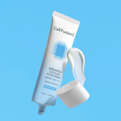 셀퓨전씨 아쿠아티카 쿨링 썬스크린 50ml SPF50+ PA++++ / 데일리 저자극 수분 선크림