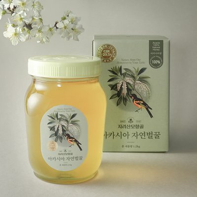 지리산모향골 천연 벌꿀 아카시아꿀 1.2kg 국산 프리미엄 자연꿀
