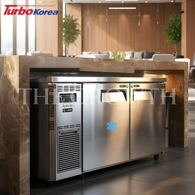 테이블 냉장냉동고 1200 터보에어 영업용 간냉식 카페 식당 성에안끼는 KURF12-2
