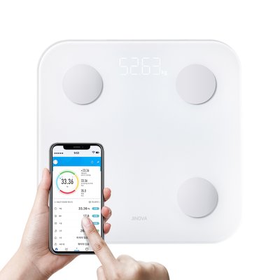 지노바 BodySync 디지털 LED 스마트 가정용 체중계 정확한 몸무게 체지방 측정기