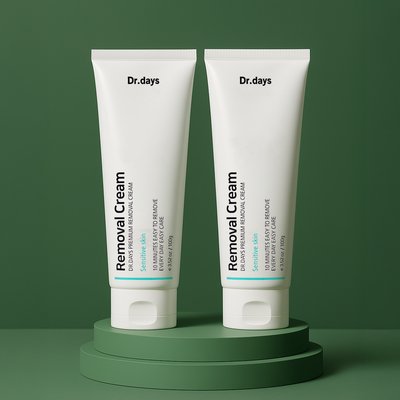 1+1 닥터데이즈 제모크림 겨드랑이 종아리 팔 다리털 제거 순한 셀프 제모제 200ml