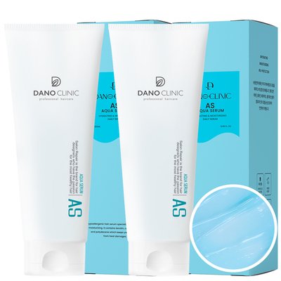 [1+1] 다노클리닉 AS 아쿠아세럼 저자극 수분 헤어에센스 아카시아향, 250ml, 2개