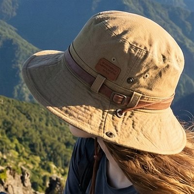 국내생산 코튼 등산모자 버킷햇 남녀공용 아웃도어 벙거지 스트랩 캠핑모자