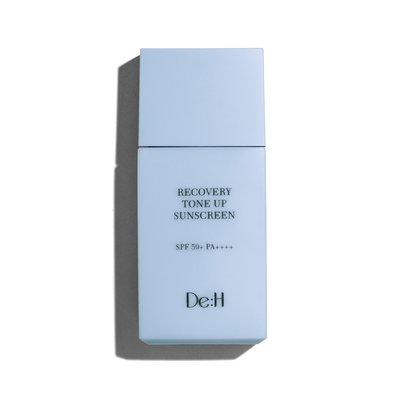 [도착보장] 디에이치 리커버리 톤업 선스크린 (메베 하늘색 피부과 비건 선크림) 50ml, 1개