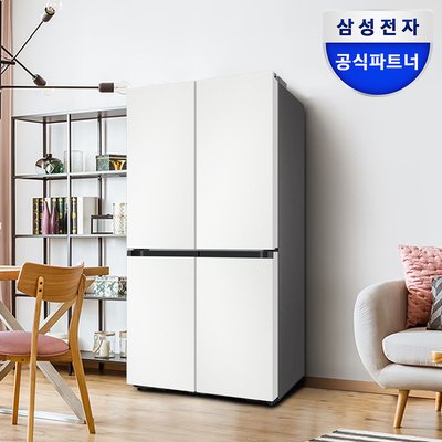최대혜택가177만 삼성 비스포크 Ai 냉장고 1등급 4도어 RM70F90R1ZD 에센셜화이트 대용량