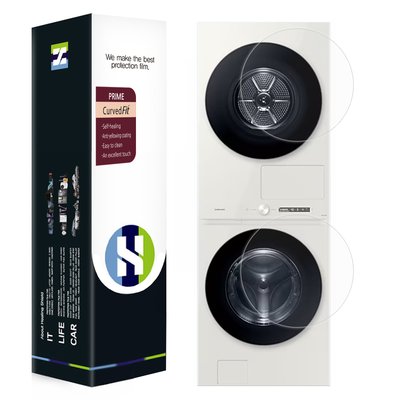 삼성 비스포크 그랑데 AI 원바디 탑핏 WF2420 프라임 고광택 도어 보호필름 세트