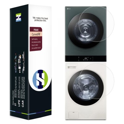 LG 트롬 오브제 컬렉션 워시타워 WL21 프라임 고광택 도어 보호필름 세트