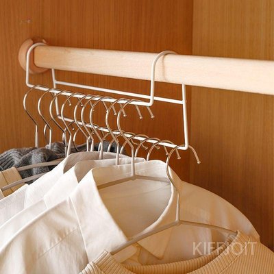 공간활용 2단 옷장 정리 옷걸이 렉 세비아숲