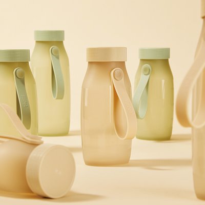 실리팟 프리미엄 실리콘 등산 운동 핸디보틀 물병  400ml 국내생산