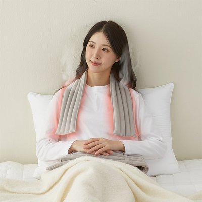 집앤콕 찜질팩 어깨 배 복부 허리 온열찜질팩 그레이, 1개