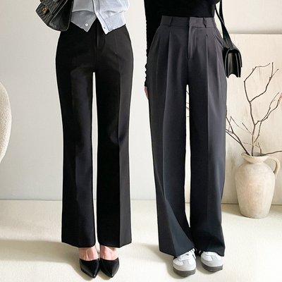 핀턱와이드팬츠 부츠컷슬랙스 하이웨스트슬랙스 키작녀슬랙스