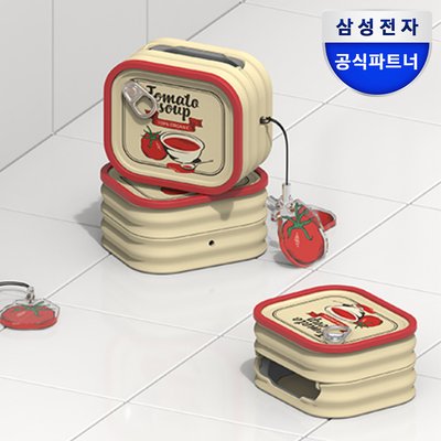 삼성 갤럭시 버즈4 버즈4프로 케이스 토마토 수프 통조림 커버