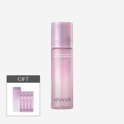 [10% 추가적립] 아로셀 슈퍼 콜라겐 버블팩 90g + [증정] 콜라겐 랩핑 마스크 4매입