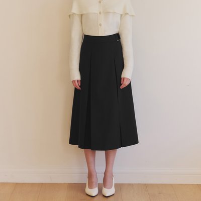[제로스트릿] 벨트 플리츠 스커트 BELTED PLEATS SKIRT / BLACK