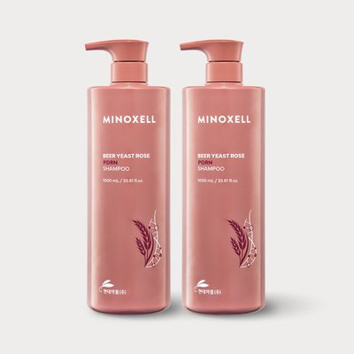 현대약품 마이녹셀 맥주효모 로즈PDRN 탈모샴푸 1000ml, 2개