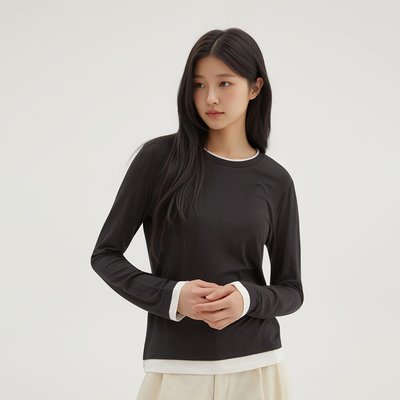 [N배송] 스파오 레이어드 긴팔티 SPLWG23G04