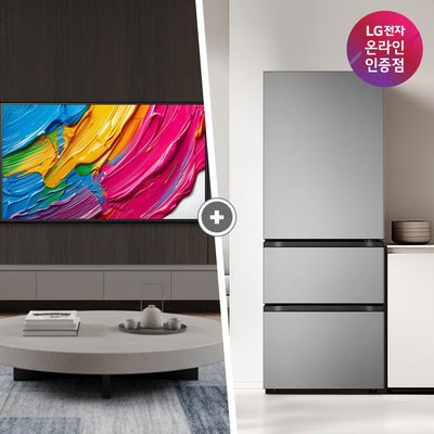 LG QNED AI TV + LG 디오스 오브제컬렉션 김치톡톡 (65QNED75AEA + Z330MPSF11)