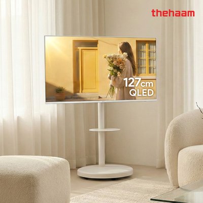 더함 스마트TV 127cm(50인치)TV, 4K QLED 울트라 패키지 UA501QLED Google5.0 120Hz 2025 WHITE+MS64-241L-W